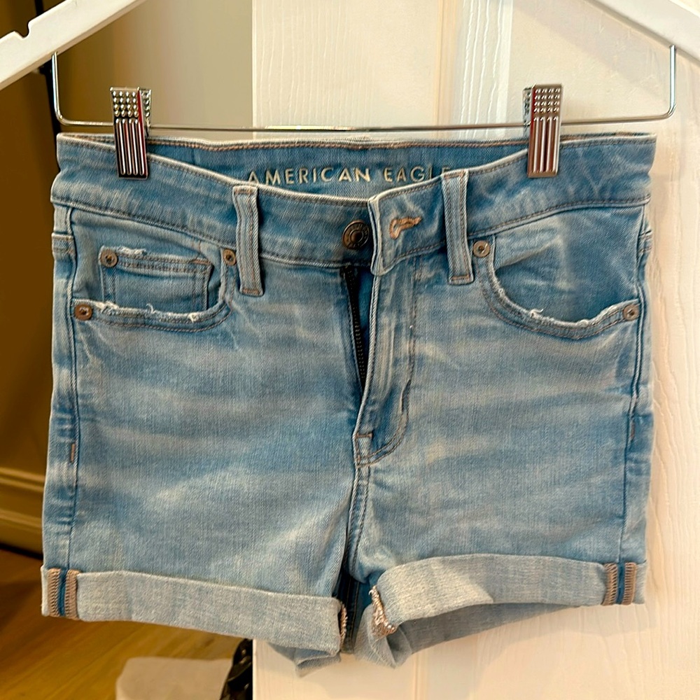America Eagle Stretch Shorts, size 0